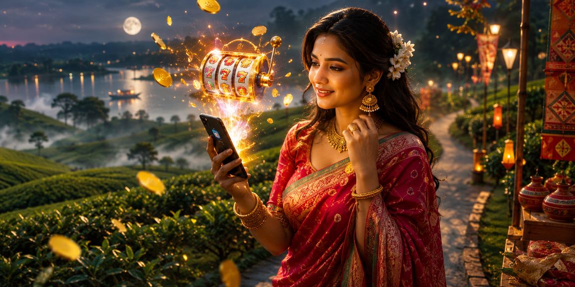 কুমিল্লায় পহেলা বৈশাখ উপলক্ষে স্লট গেম উপভোগ করছেন একজন ব্যবহারকারী